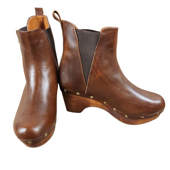 NEW Five Worlds Zella Ankle Brown Leather Boots Women's SZ 9. Retail $258 - Picture 1 of 15